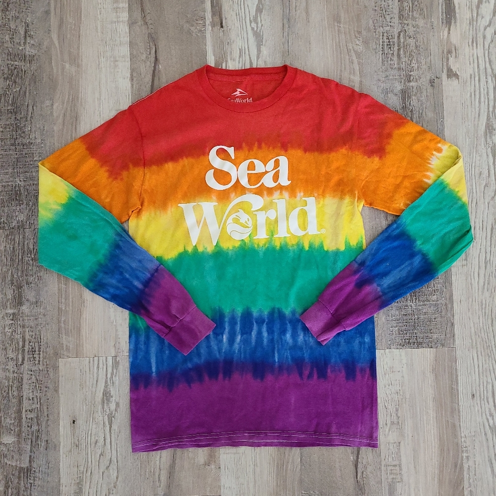 SIZE S | Vintage Sea World T Shirt | Tie Dye